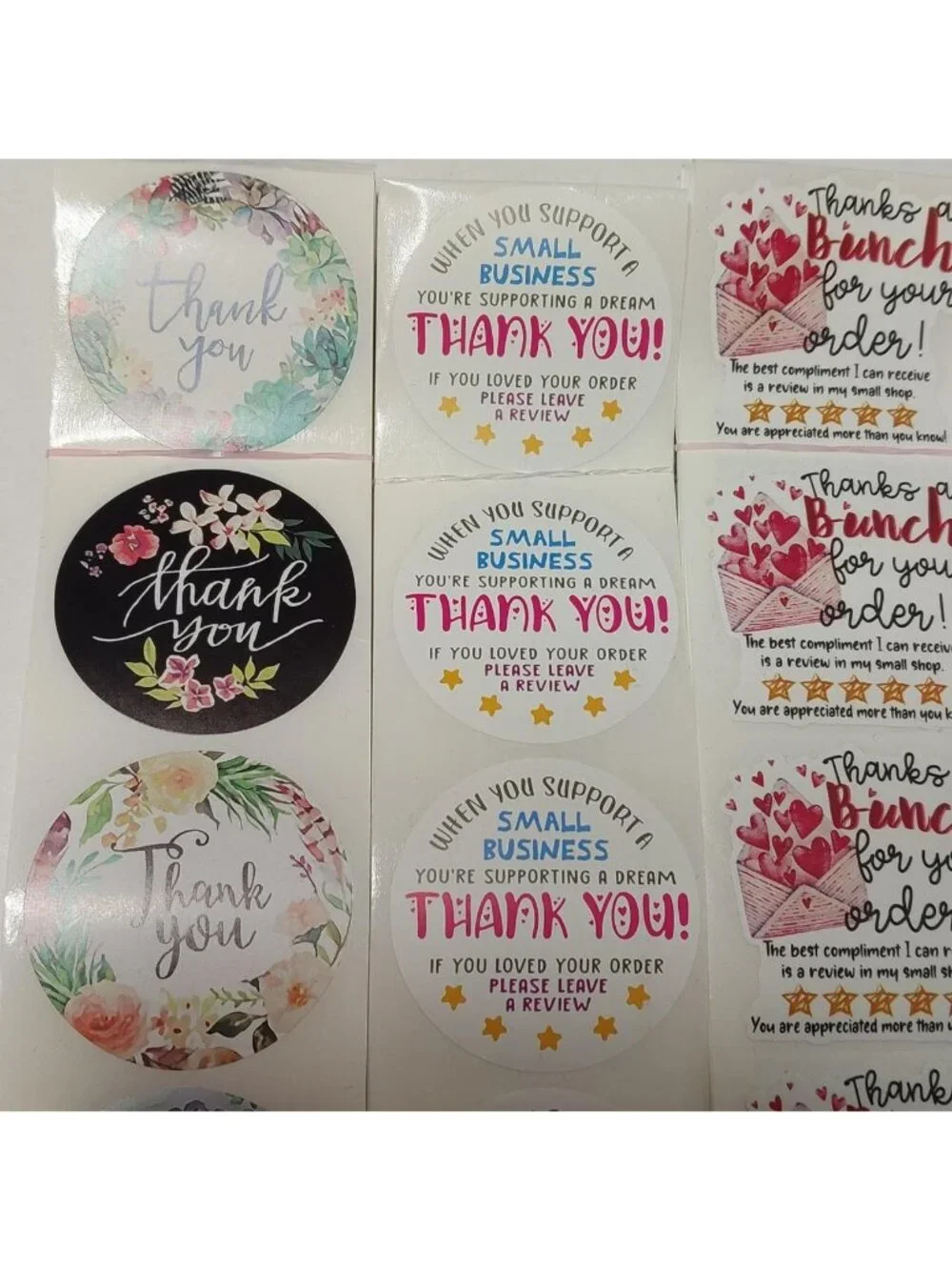 Thank You Stickers 100 Stickers